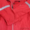 Y2K CLUBBING FANTASTIC! NEO VINTAGE EARLY 2000S CALVIN KLEIN TOMATO RED AND REFLECTIVE SIDE STRIPE JACKET XL
