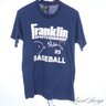 RARE ORIGINAL VINTAGE 1980S NAVY BLUE NEW YORK YANKEES DON MATTINGLY FRANKLIN SPORTS #23 BASEBALL TEE SHIRT L