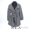 BRAND NEW WITHOUT TAGS K. JORDAN BLACK AND WHITE SPECKLED TWEED PLUS SIZE BELTED COAT 3XL
