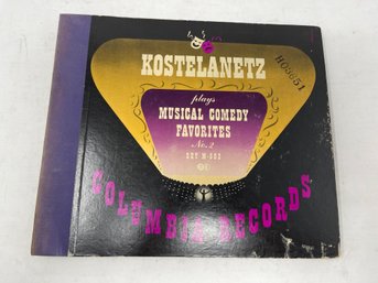 VINTAGE 1940S COLUMBIA RECORDS MUSICAL COMEDY FAVORITES NO. 2 RECORD BOOK FEAT. KOSTELANETZ
