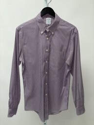 BROOKS BROTHERS MENS PURPLE SHIRT (M)