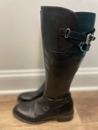 **sition Venezia Made In Italy High Quality Tall Black Boots Size(37)