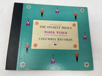 MINT VINTAGE 1940S COLUMBIA RECORDS SELECTIONS FROM THE STUDENT PRINCE BY MARK WEBER COMPLETE RECORD BOOK