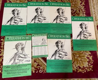 LARGE LOT OF 6 ORIGINAL VINTAGE 1986 ADVERTISING POSTERS FOR NY CITY OPERA OPERATHON