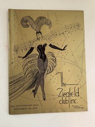COLLECTIBLE AND DECADENT! VINTAGE THE ZIEGFIELD CLUB 35TH ANNIVERSARY BALL BOOKLET