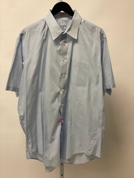 MANHATTAN MENS LIGHT BLUE SHIRT 17 1/2