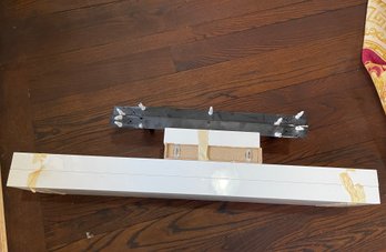 MODERN LUXE! IKEA LOT OF 2 LARGE & 2 SMALL WHITE LACK 14729 FLOATING SHELVES