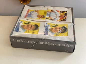 VINTAGE & SEEMINGLY UNOPENED METROPOLITAN MUSEUM OF ART POTPOURRI PRESS BASEBALL LEGENDS COCKTAIL NAPKINS