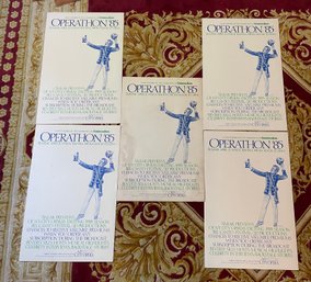 LARGE LOT OF 5 VINTAGE 1985 LARGE ADVERTISING POSTERS FOR NY CITY OPERA OPERATHON