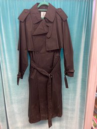 DRIZZLE SOLD BLACK NYLONG TRENCH COAT NO SIZE FITS L