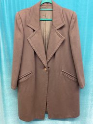 ***Vintage Anonymous  Taupe Tan Jacket Gold Buttons   Size( 3X