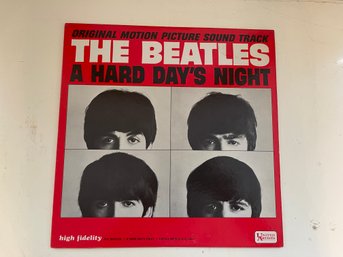 ORIGINAL VINTAGE 1964 THE BEATLES UNITED ARTISTS UAL 3366 A HARD DAYS NIGHT MOTION PICTURE ALBUM RECORD