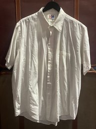 HE MANS SHOP MENS WHITE SHIRT (L)