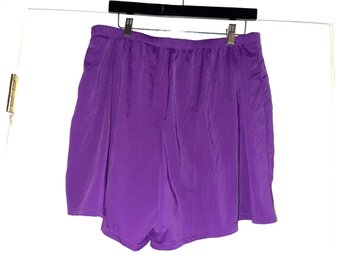 WOMENS JESSICA LONDON MOISTURE WICKING BOLD PLUM ATHLETIC SHORTS SIZE 16