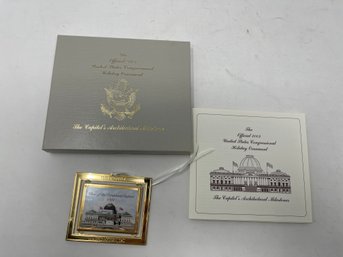 IMPOSSIBLY RARE, MINT & IN THE ORIGINAL BOX THE OFFICIAL 2003 UNITED STATES CONGRESSIONAL HOLIDAY ORNAMENT