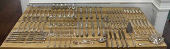 EXCEPTIONAL SET OF E. HARTMANN MUNICH SILVER PLATE 90 FLATWARE SILVERWARE SET WITH SERVICE FOR UP TO 12
