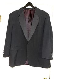 TRUE VINTAGE LUXE!! MENS GORSART NEW YORK TAILORED IN USA(!!) TUXEDO SPORTCOAT