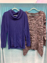 Lot  X 2 New With Tags Ashley Stewart  Cobalt Blue Specked Grey Size 18/20