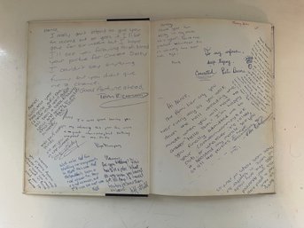 VINTAGE COLLECTIBLE 1964 BRONXVILLE BRONCOS HIGH SCHOOL YEAR BOOK FILLED WITH SIGNATURES