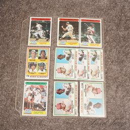 #1 A LOT OF 10 VINTAGE 1977 AND 1978 BASEBALL CARDS