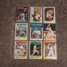 #2 A LOT OF VINTAGE BASEBALL CARDS MOSTLY 1980S INCLUDING RICKEY HENDERSON AND MARK MCGWIRE