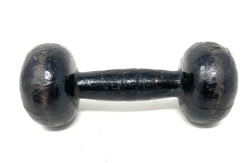 REAL PRE 1958 VINTAGE HEAVYWEIGHT SMALL SIZE GENUINE CAST IRON DUMBBELL