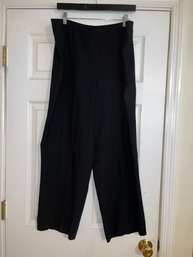 THIS WAS NOT CHEAP!! WOMENS LINDA ALLEN ELLEN TRACY BOLD BLACK FLARE LEG PANTS SIZE 12