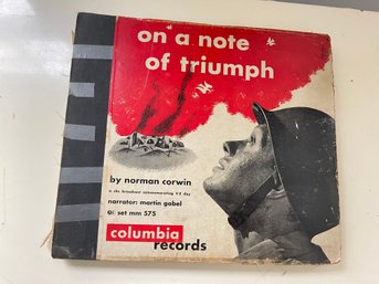 VINTAGE COMPLETE 1940S MASTERWORKS COLUMBIA RECORDS ON A NOTE OF TRIUMPH RECORD BOOK SIGNED BY MARTIN GABEL