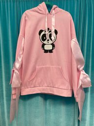 New Without Tags Nicopanda Pink Hooded Panda Motif Dress Size S