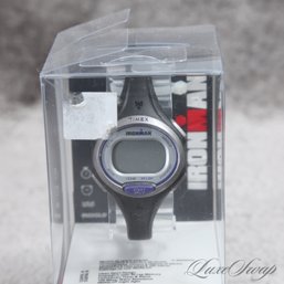 BRAND NEW IN BOX TIMEX WOMENS IRONMAN INDIGLO BLACK RUBBER STRAP WATCH