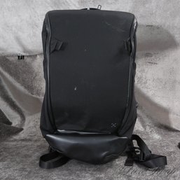 THESE ARE SO EXPENSIVE! LULULEMON ALL BLACK MICROFIBER FULL SIZE CITY BACKPACK WITH REFLECTIVE STRIP