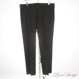 STAY STEEZY FELLAS! MENS PRADA TOP TIER MADE IN ITALY WASHED BLACK STRETCH DRAPED DRESS PANTS 50 EU