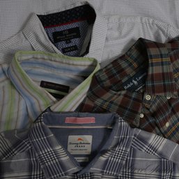 VACATION LOT OF 4 MENS RALPH LAUREN, MICHAEL BRANDON, TOMMY BAHAMA & HENRY JACOBSON GOING OUT SHIRTS M-XL