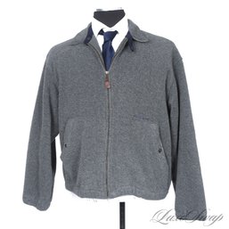 THE GOOD STUFF! MENS POLO SPORT RALPH LAUREN CEMENT GREY SOFT FLEECE UNLINED ZIP JACKET L