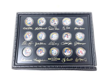 SUPER COLLECTIBLE LOT ALL-TIME LEGENDS BASEBALL HALL OF FAMES COINS