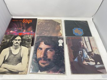 INSANELY VINTAGE LOT OF 6 MUSIC BOOKS INCL JAMES TAYLOR, STYX & CAROLE KING