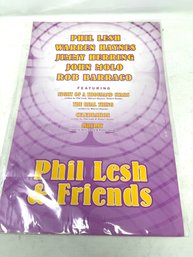 AWESOME TRUE 90s PAUL LESH & FRIENDS DOUBLE SIDED POSTER WITH THE GRATEFUL DEAD