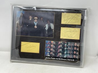 SUPER EXPENSIVE GRAHAM PARKER & THE RUMORS FULL AUTOGRAPHED FRAMED COLLECTIBLE