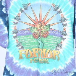 INSANE VINTAGE LIQUID BLUE MADE IN USA FURTHER FESTIVAL FEAT. GRATEFUL DEAD BAND MEMBERS TIE DYE TEE SHIRT L