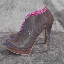 #5 THESE ARE INSANE! BRAND NEW IN BOX CHINESE LAUNDRY 'LICKETY SPLIT' GLITZ GLITTER SPARKLE BOOTIES 7.5