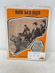 INSANE DAVE CLARK 5 OVER & OVER 1966 SHEET MUSIC