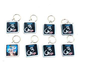 MEGA VINTAGE LOT OF 1980s SCORPIONS BAND HEAVY KEYCHAINS
