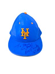 SUPER COOL ROYAL BLUE 69 NY METS AUTHENTICALLY AUTOGRAPHED BASEBALL HAT