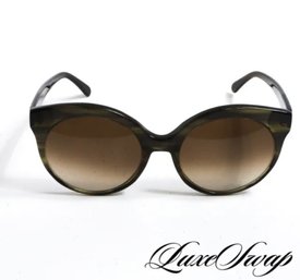 RECENT Sienna Alexander Hand Made In Italy Translucent Olive Cat Eye Sunglasses