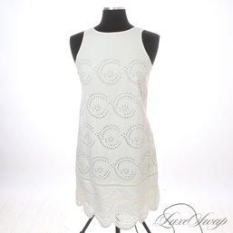 ARCHIVAL BRAND NEW WITH TAGS MARC JACOBS SS12 MARSHMALLOW WHITE PALMETTO EYELET LACE DRESS FITS LIKE 2/4
