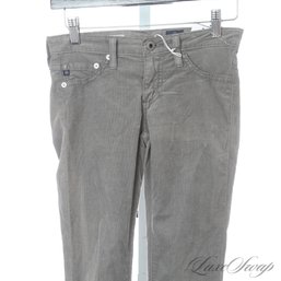 BRAND NEW WITH TAGS $168 ADRIANO GOLDSCHMIED AG MADE IN USA 'THE LEGGING' SUPER SKINNY GREY CORDUROY JEANS 24