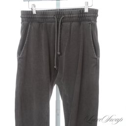 THE ONES EVERYONE WANTS! MENS KITH ANTHRACITE GREY GARMENT DYED DRAWSTRING WAIST JOGGER SWEATPANTS XS