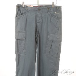 BRAND NEW WITH TAGS $335 (!!) MASONS MADE IN ITALY WOMENS PATRIOT BLUE GARMENT DYED CARGO PANTS 42 EU