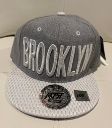 NEW WITH TAGS ROST GREY 'BROOKLYN' SNAPBACK  CAP