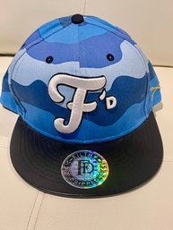 NEW WITH TAGS FILTHY DRIPPED BLUE 'F'D' SNAPBACK HAT CAP